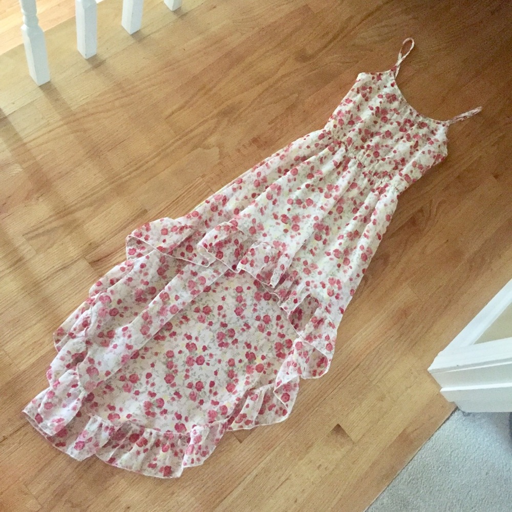 NWT Beautiful Rose high low dress Sz XS